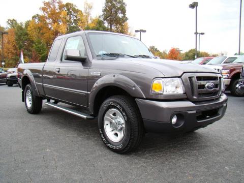 Dark Shadow Grey Metallic Ford Ranger Sport SuperCab.  Click to enlarge.