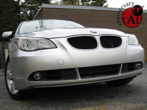Titanium Silver Metallic BMW 5 Series 530i Sedan.  Click to enlarge.