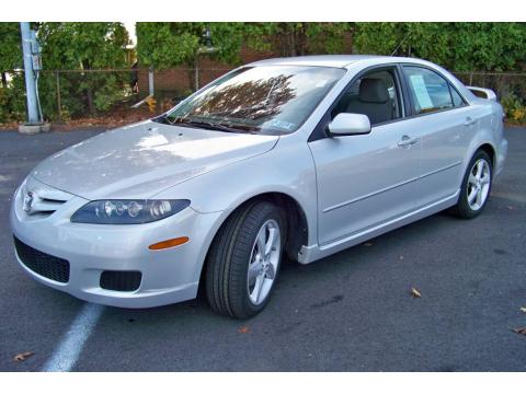 Silver Metallic Mazda MAZDA6 i Sport Sedan.  Click to enlarge.