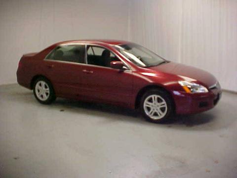 Moroccan Red Pearl Honda Accord SE Sedan.  Click to enlarge.
