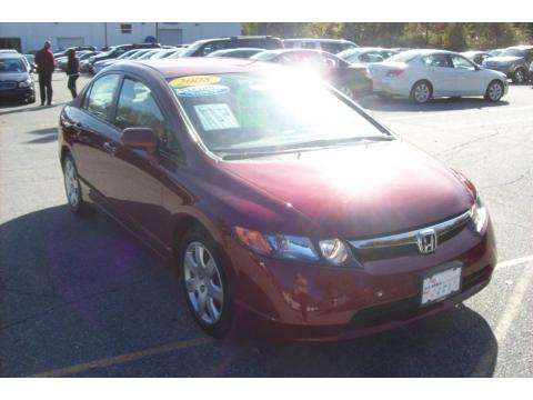 Tango Red Pearl Honda Civic LX Sedan.  Click to enlarge.