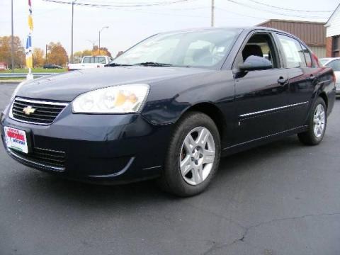 Dark Blue Metallic Chevrolet Malibu LT V6 Sedan.  Click to enlarge.