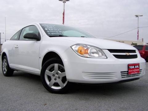 Summit White Chevrolet Cobalt LS Coupe.  Click to enlarge.