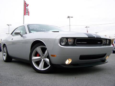 Bright Silver Metallic Dodge Challenger SRT8.  Click to enlarge.