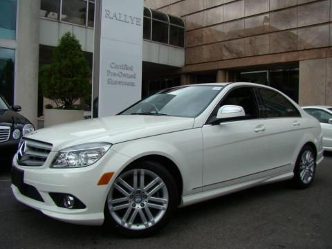 Arctic White Mercedes-Benz C 300 Sport.  Click to enlarge.