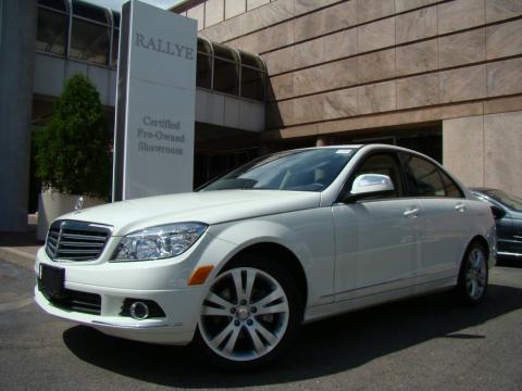 Arctic White Mercedes-Benz C 300 4Matic.  Click to enlarge.