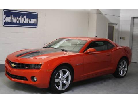 Inferno Orange Metallic Chevrolet Camaro LT/RS Coupe.  Click to enlarge.