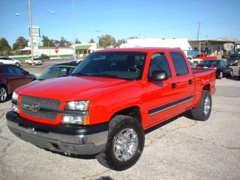 Victory Red Chevrolet Silverado 1500 Z71 Crew Cab 4x4.  Click to enlarge.