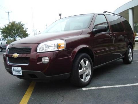 Bordeaux Red Metallic Chevrolet Uplander LT.  Click to enlarge.
