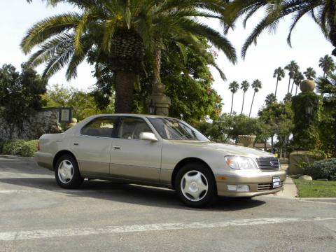 Mystic Gold Metallic Lexus LS 400.  Click to enlarge.