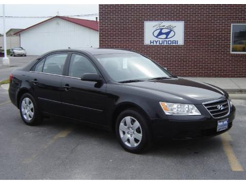 Ebony Black Hyundai Sonata GLS.  Click to enlarge.