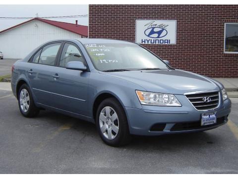 Medium Silver Blue Hyundai Sonata GLS.  Click to enlarge.