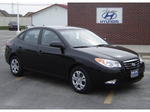 Ebony Black Hyundai Elantra GLS.  Click to enlarge.