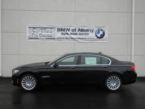 Black Sapphire Metallic BMW 7 Series 750Li Sedan.  Click to enlarge.