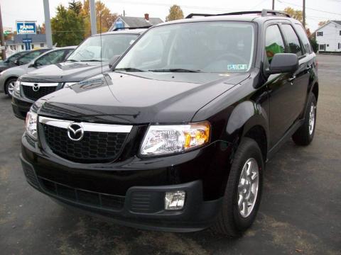 Mystic Black Mazda Tribute i Touring AWD.  Click to enlarge.
