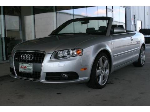 Ice Silver Metallic Audi A4 2.0T quattro Cabriolet.  Click to enlarge.