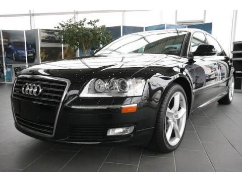Phantom Black Pearl Effect Audi A8 L 4.2 quattro.  Click to enlarge.