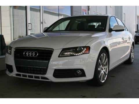 Ibis White Audi A4 2.0T quattro Sedan.  Click to enlarge.