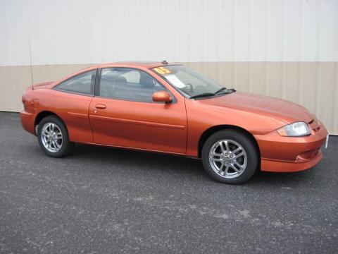 Sunburst Orange Metallic Chevrolet Cavalier LS Sport Coupe.  Click to enlarge.