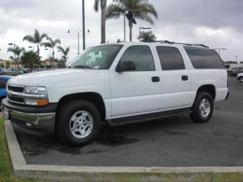 Summit White Chevrolet Suburban LS 1500.  Click to enlarge.