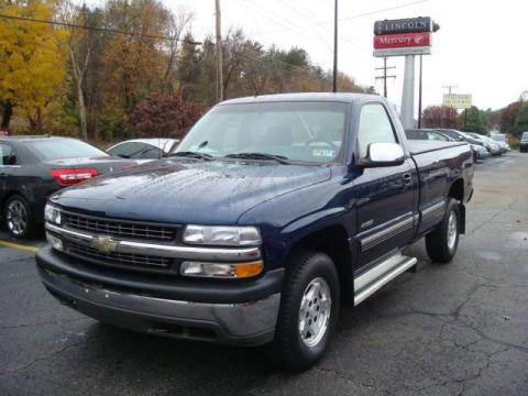 Indigo Blue Metallic Chevrolet Silverado 1500 Work Truck Regular Cab 4x4.  Click to enlarge.