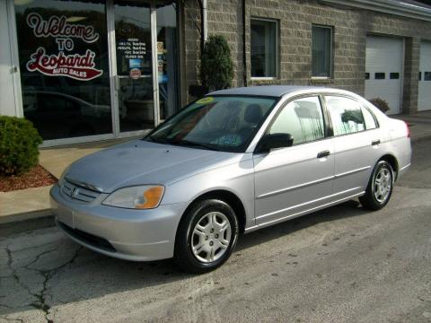 Satin Silver Metallic Honda Civic LX Sedan.  Click to enlarge.