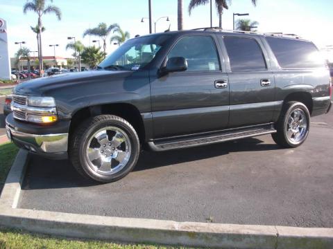 Dark Gray Metallic Chevrolet Suburban 1500 LT.  Click to enlarge.