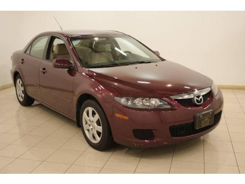 Dark Cherry Metallic Mazda MAZDA6 i Sedan.  Click to enlarge.