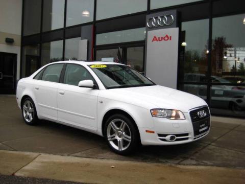 Ibis White Audi A4 2.0T quattro Sedan.  Click to enlarge.