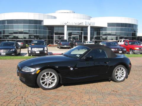 Jet Black BMW Z4 3.0i Roadster.  Click to enlarge.