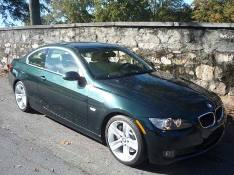 Deep Green Metallic BMW 3 Series 335i Coupe.  Click to enlarge.