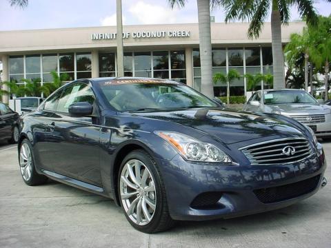 Blue Slate Metallic Infiniti G 37 S Sport Coupe.  Click to enlarge.