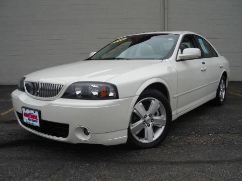Ceramic White Pearlescent Tri-Coat Lincoln LS V8.  Click to enlarge.