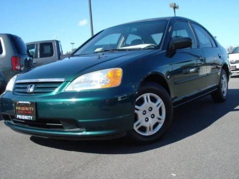 Clover Green Metallic Honda Civic LX Sedan.  Click to enlarge.