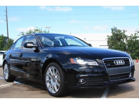 Brilliant Black Audi A4 2.0T quattro Sedan.  Click to enlarge.