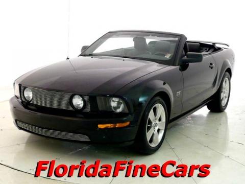 Black Ford Mustang GT Premium Convertible.  Click to enlarge.
