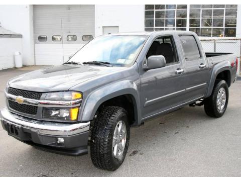 Dark Gray Metallic Chevrolet Colorado LT Crew Cab 4x4.  Click to enlarge.