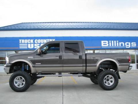 Dark Stone Metallic Ford F350 Super Duty Lariat Crew Cab 4x4.  Click to enlarge.