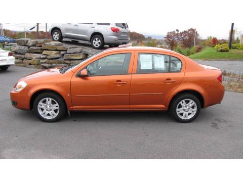 Sunburst Orange Metallic Chevrolet Cobalt LT Sedan.  Click to enlarge.