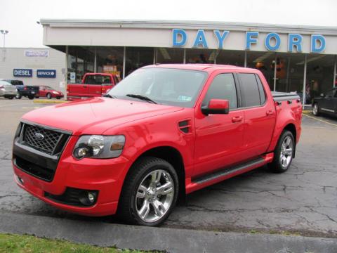 Colorado Red Ford Explorer Sport Trac Adrenaline V8 AWD.  Click to enlarge.