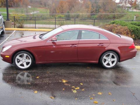 Bordeaux Red Metallic Mercedes-Benz CLS 500.  Click to enlarge.