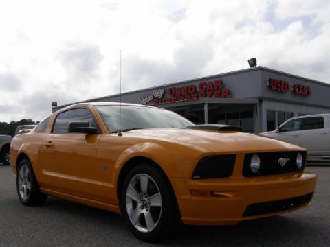 Grabber Orange Ford Mustang GT Premium Coupe.  Click to enlarge.