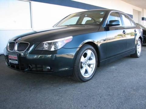 Deep Green Metallic BMW 5 Series 530i Sedan.  Click to enlarge.