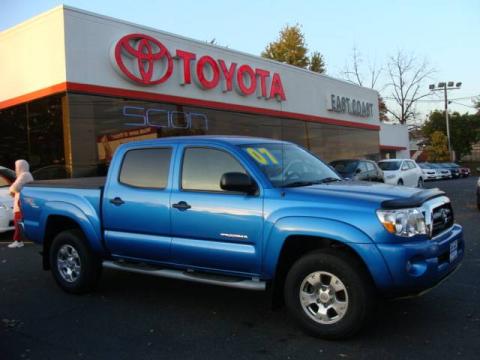 Speedway Blue Pearl Toyota Tacoma V6 TRD Double Cab 4x4.  Click to enlarge.