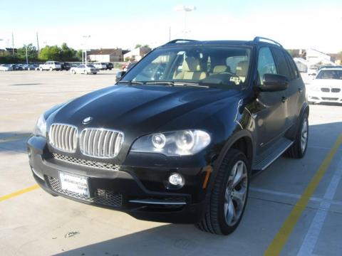 Jet Black BMW X5 4.8i.  Click to enlarge.