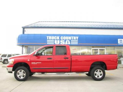 Flame Red Dodge Ram 2500 SLT Quad Cab 4x4.  Click to enlarge.