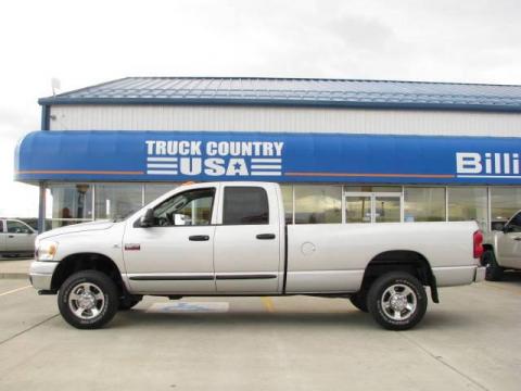 Bright Silver Metallic Dodge Ram 2500 Big Horn Edition Quad Cab 4x4.  Click to enlarge.