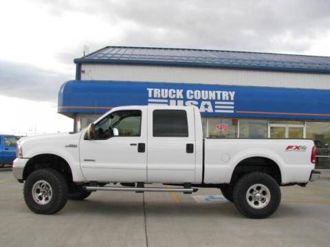 Oxford White Ford F350 Super Duty Lariat Crew Cab 4x4.  Click to enlarge.