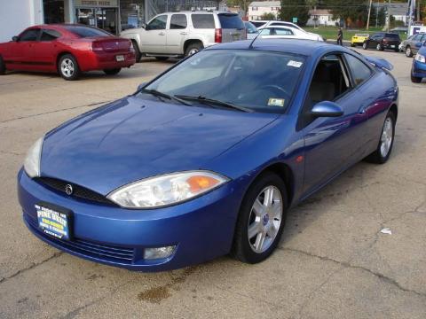 French Blue Metallic Mercury Cougar V6.  Click to enlarge.
