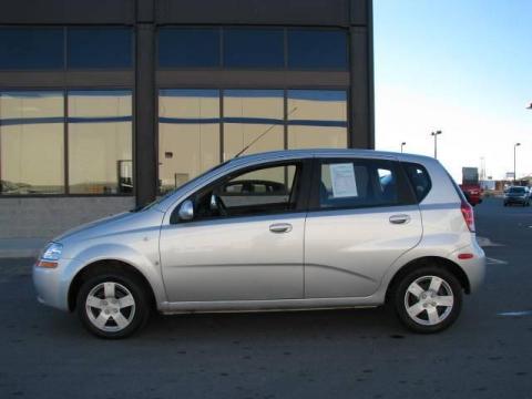 Cosmic Silver Chevrolet Aveo 5 LS Hatchback.  Click to enlarge.